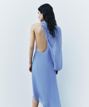 ASYMMETRIC CAPE DRESS