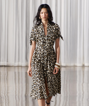 ANIMAL PRINT SHIRT DRESS