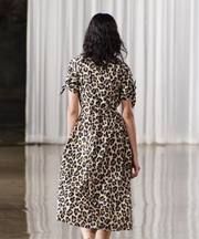 ANIMAL PRINT SHIRT DRESS