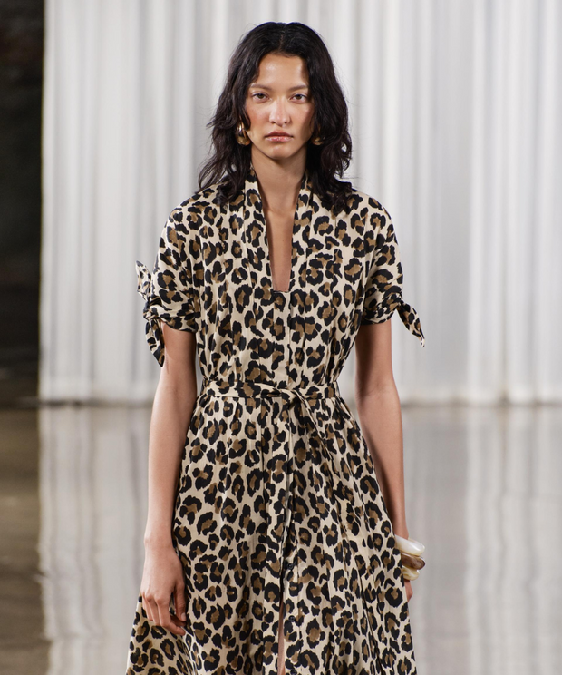 ANIMAL PRINT SHIRT DRESS